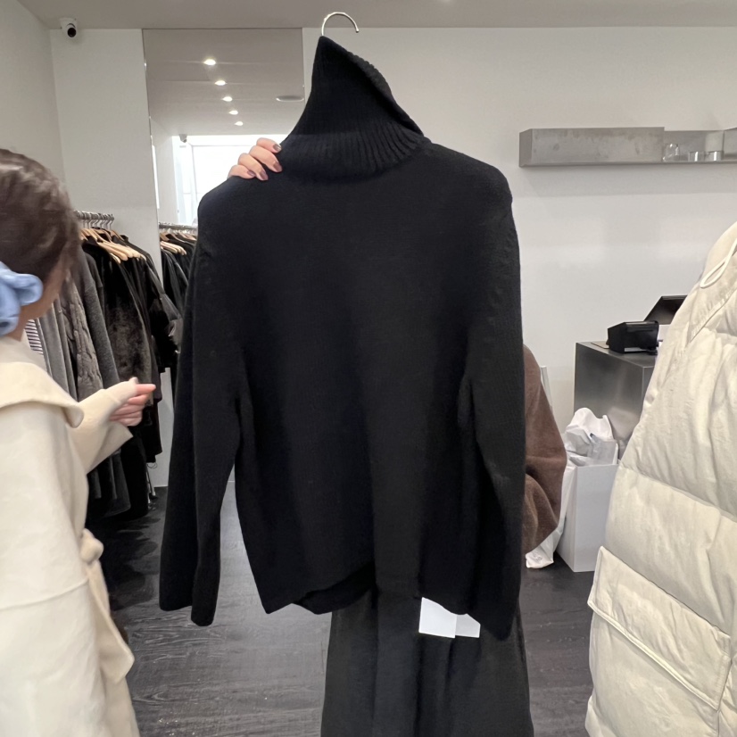 OBJECT東大門㊣實拍女裝新品推薦職業時尚真品25秋冬針織衫高領OBJECT針織衫圖色2