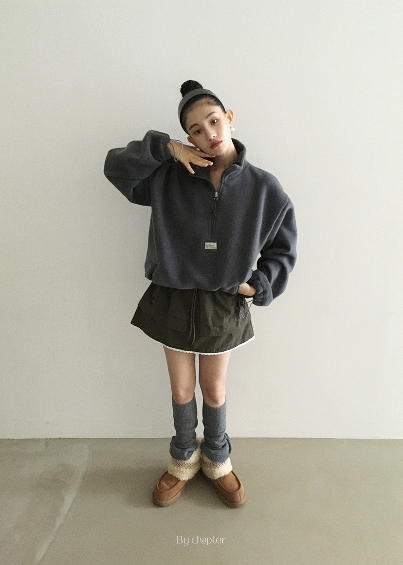 BY CHAPTER韓國代購㊣女裝新款人氣推薦熱賣25秋冬衛衣不含內搭BY Chapter衛衣圖色1