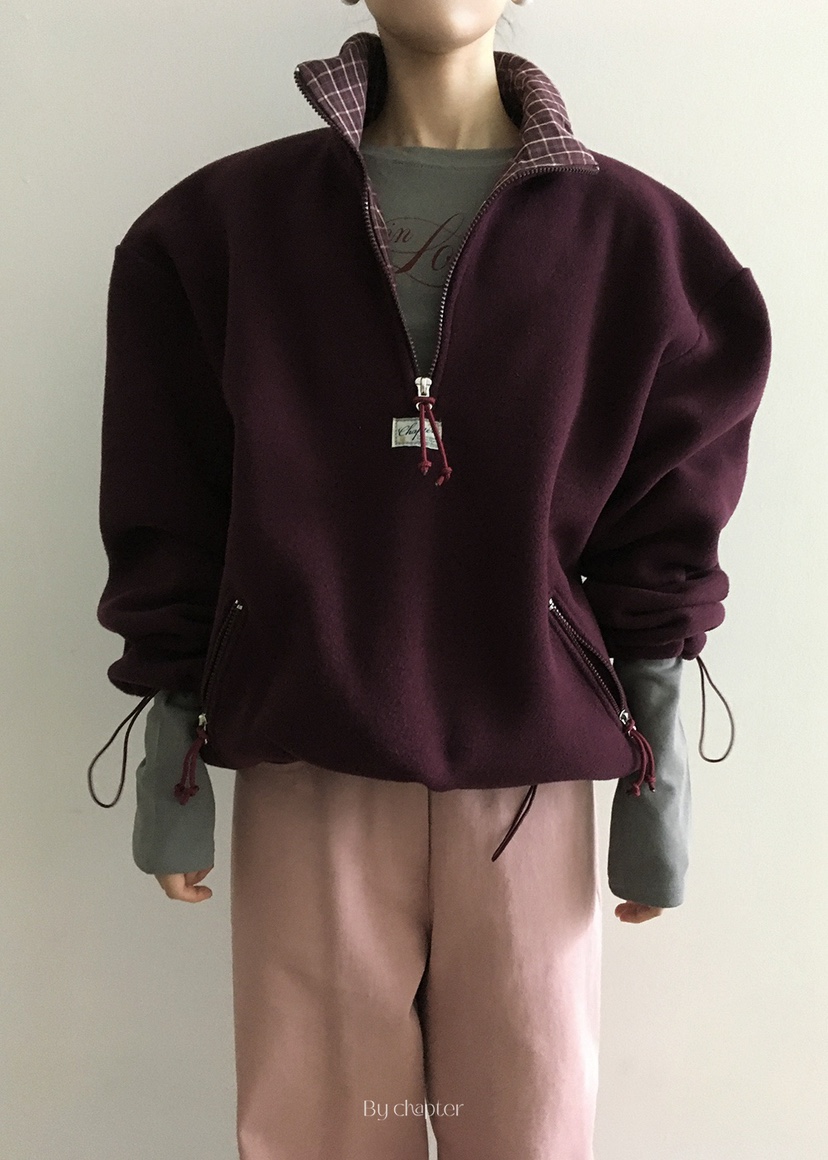 BY CHAPTER韓國代購㊣女裝新款人氣推薦熱賣25秋冬衛衣不含內搭BY Chapter衛衣圖色2