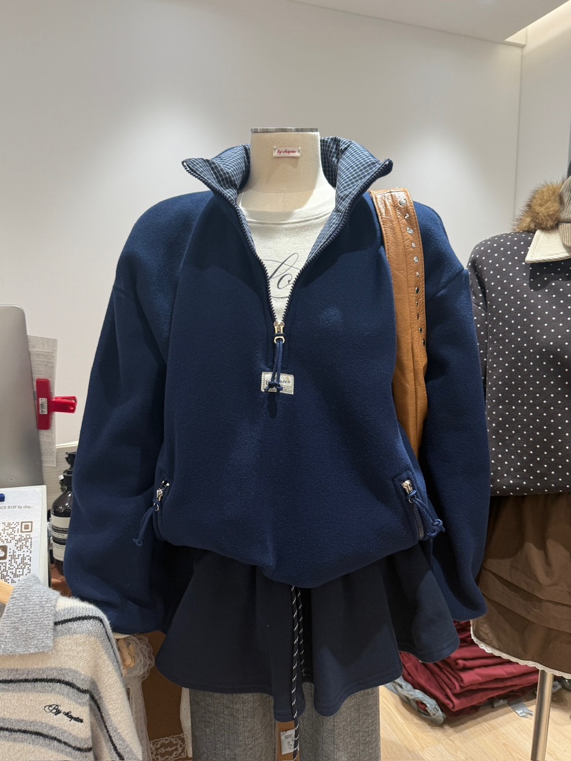 BY CHAPTER韓國代購㊣女裝新款人氣推薦熱賣25秋冬衛衣不含內搭BY Chapter衛衣圖色3