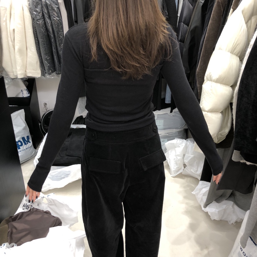 RECOVER韓國代購㊣女士新品熱賣推薦時尚25秋冬職業長袖T恤RECOVER/MOMENT長袖T恤