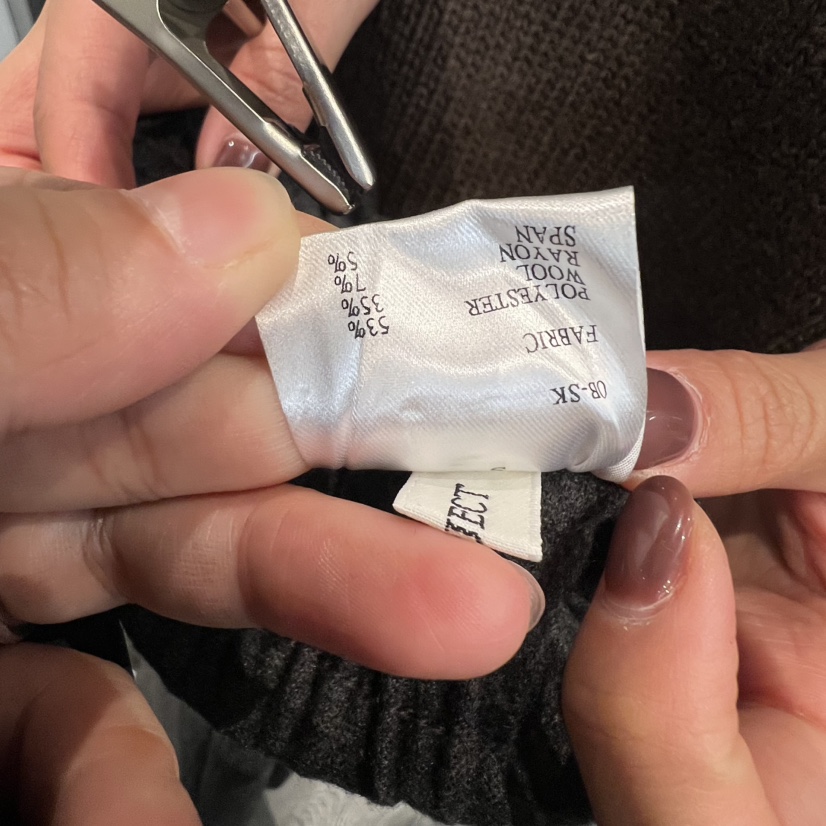 OBJECT東大門㊣代購女裝新品時尚熱賣25秋冬半身裙中短裙羊毛OBJECT半身裙/中短裙