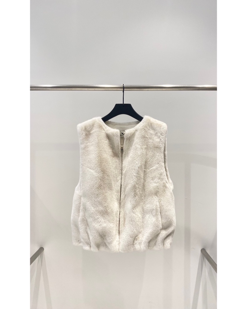 JANIE/NIA東大門㊣代購女裝新款人氣熱賣25秋冬真品馬甲皮草JANIE/NIA馬甲圖色2