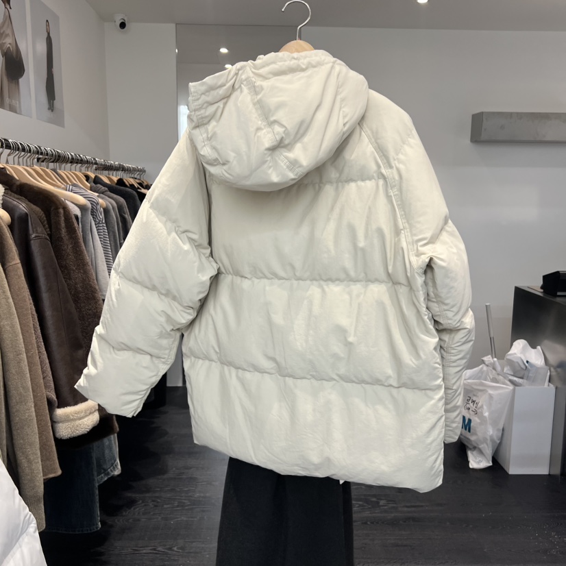 OBJECT東大門㊣實拍女裝新款人氣25秋冬短款羽絨服填充連帽鴨絨OBJECT短款羽絨服