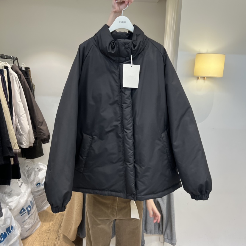 JINSIM東大門㊣直郵女士新品職業人氣時尚休閑短款羽絨服高領JINSIM短款羽絨服圖色2