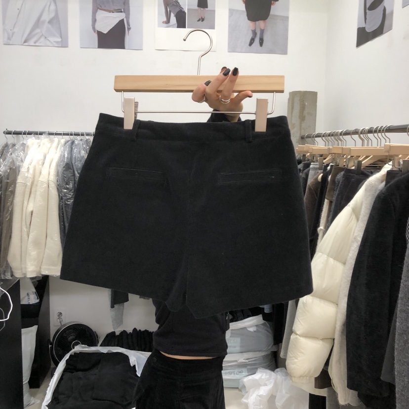 RECOVER東大門㊣直郵女士新品推薦真品熱賣休閑25秋冬短褲天鵝絨RECOVER/MOMENT短褲