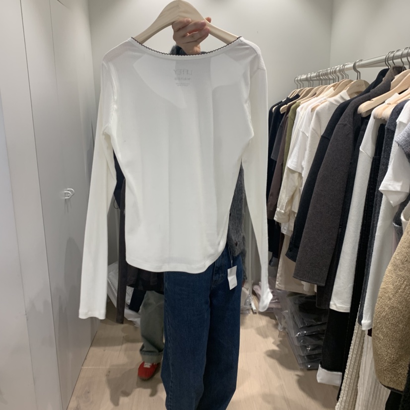 LIFFEY東大門㊣實拍女士新品推薦人氣真品休閑職業時尚長袖T恤LIFFEY長袖T恤