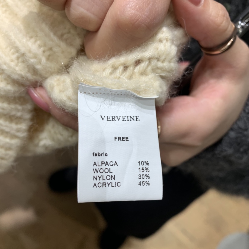 VERVEINE東大門㊣實拍女裝新款時尚25秋冬推薦針織衫羊駝毛VERVEINE針織衫