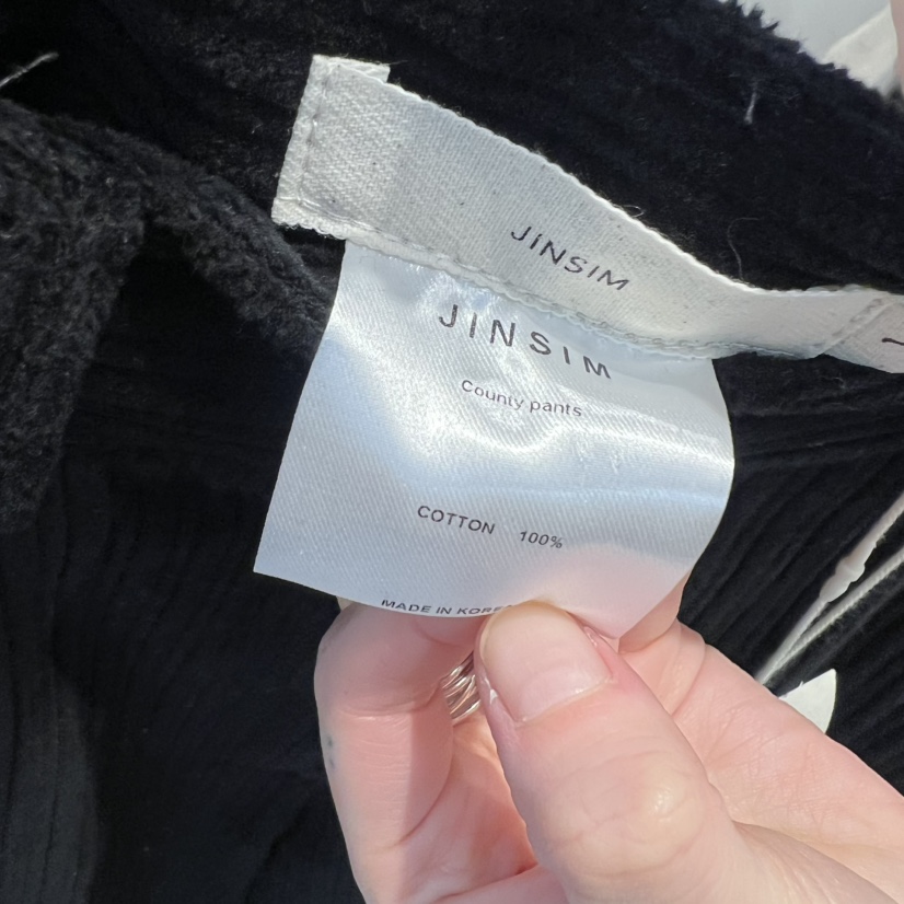JINSIM韓國直郵㊣女裝新品推薦真品休閑人氣時尚休閑褲燈芯絨JINSIM休閑褲