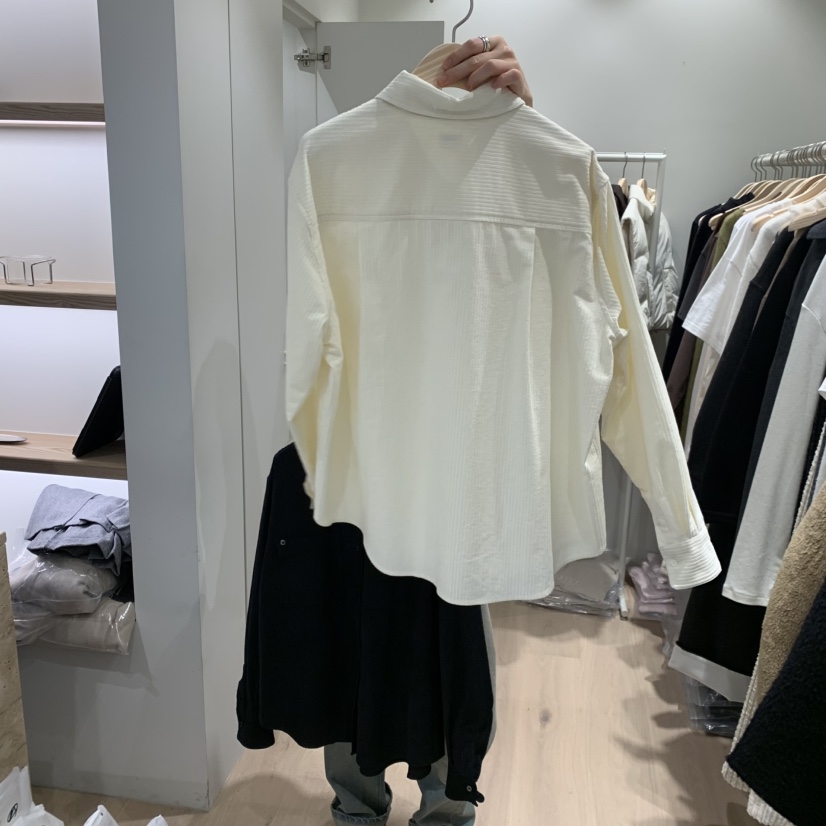 LIFFEY東大門㊣實拍女士新品休閑職業襯衫蕾絲衫燈芯絨口袋LIFFEY襯衫/蕾絲衫