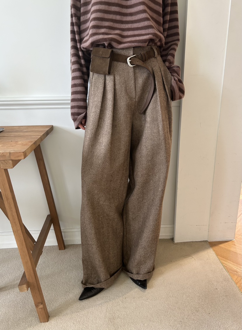 ME MO韓國直郵㊣女裝新品休閑時尚推薦真品休閑褲不含腰帶ME MO休閑褲圖色2