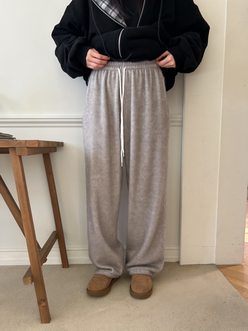 ME MO東大門㊣直郵女裝新款熱賣時尚職業人氣休閑褲奶油色ME MO休閑褲