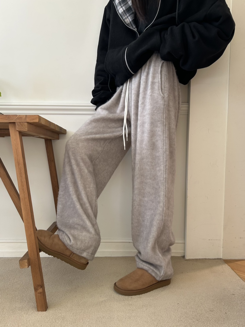 ME MO東大門㊣直郵女裝新款熱賣時尚職業人氣休閑褲奶油色ME MO休閑褲