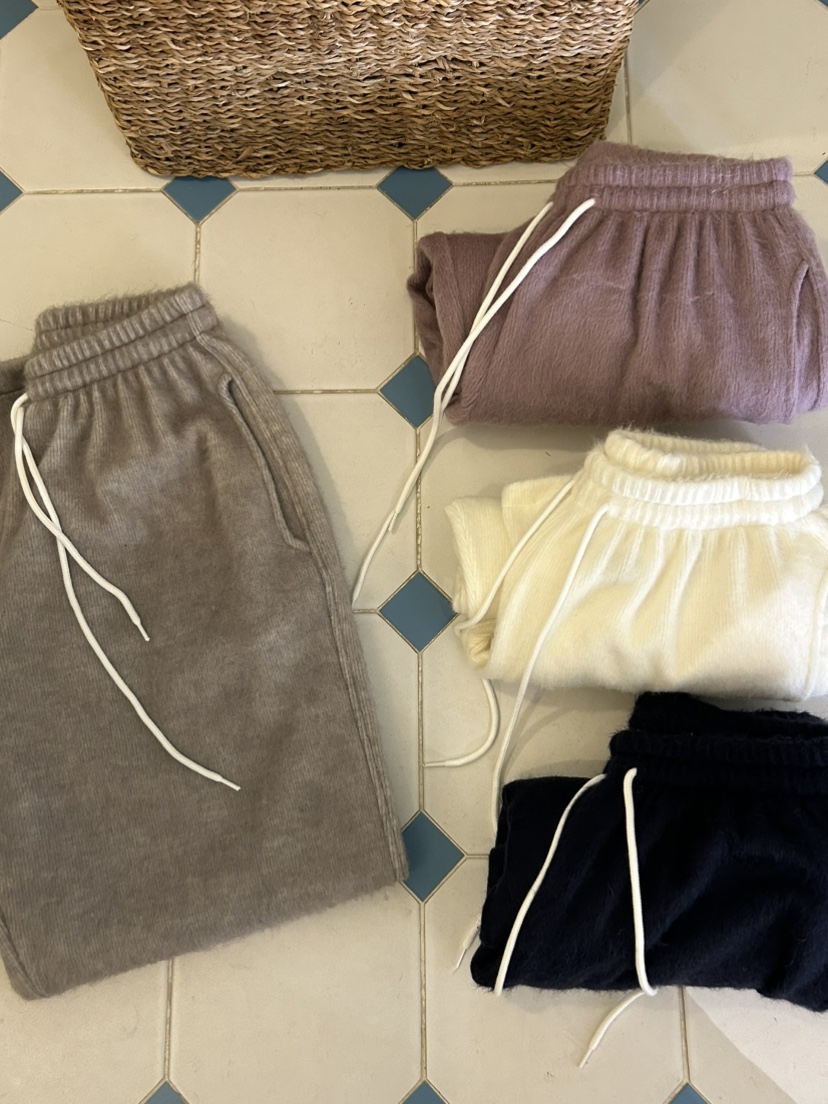 ME MO東大門㊣直郵女裝新款熱賣時尚職業人氣休閑褲奶油色ME MO休閑褲