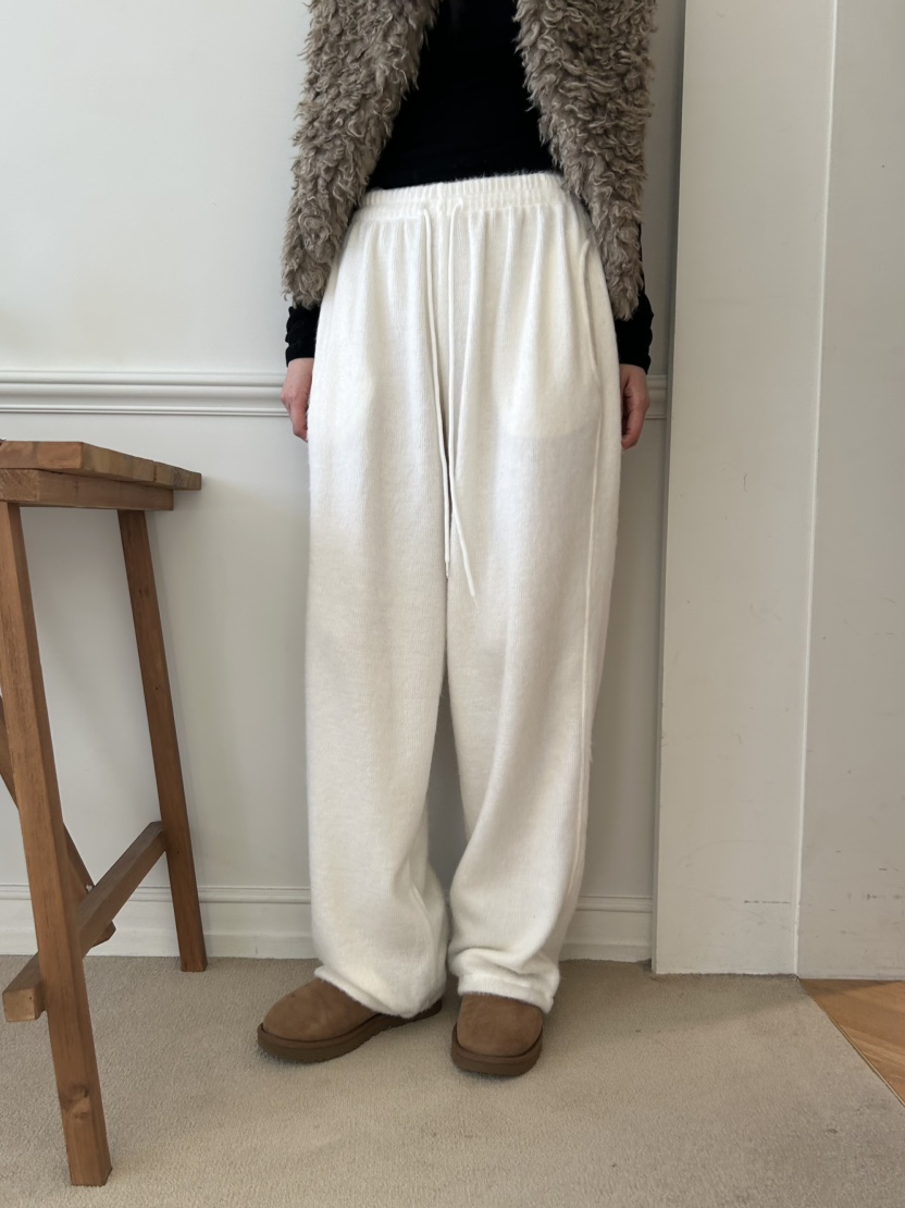 ME MO東大門㊣直郵女裝新款熱賣時尚職業人氣休閑褲奶油色ME MO休閑褲圖色2