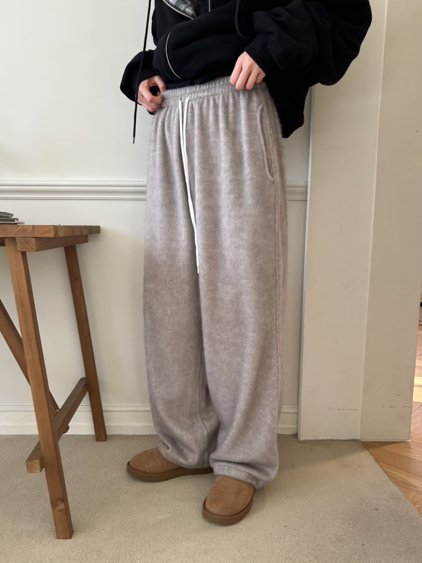 ME MO東大門㊣直郵女裝新款熱賣時尚職業人氣休閑褲奶油色ME MO休閑褲圖色4