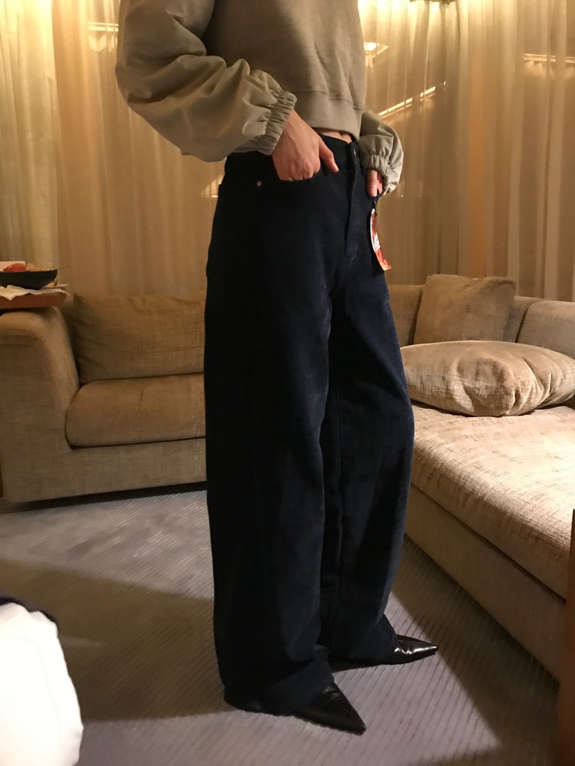 ME MO東大門㊣直郵女裝新款時尚職業休閑推薦休閑褲羊毛綁帶ME MO休閑褲