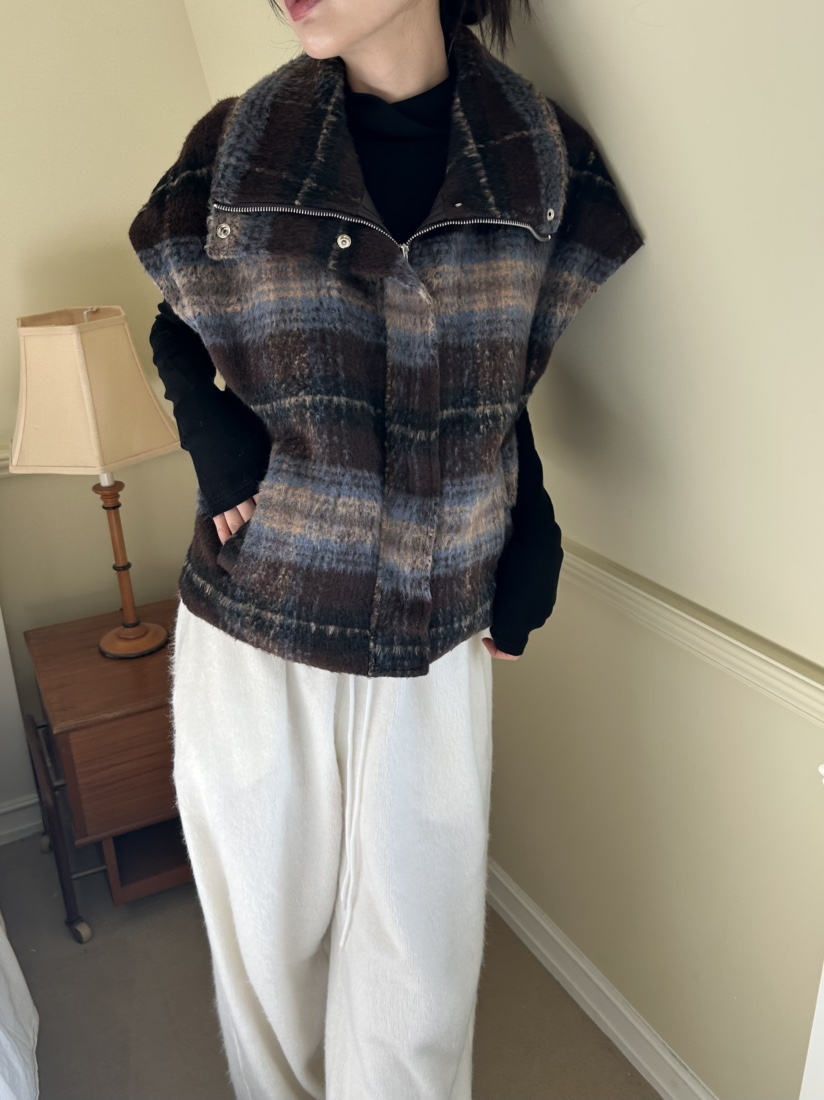 ME MO韓國代購㊣女士新品人氣熱賣職業真品推薦時尚休閑馬甲ME MO馬甲圖色2