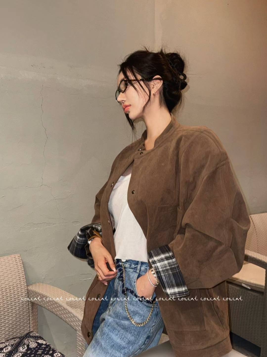 COZCAT-코즈켓-T東大門㊣代購女裝新款人氣時尚熱賣真品夾克COZCAT夾克