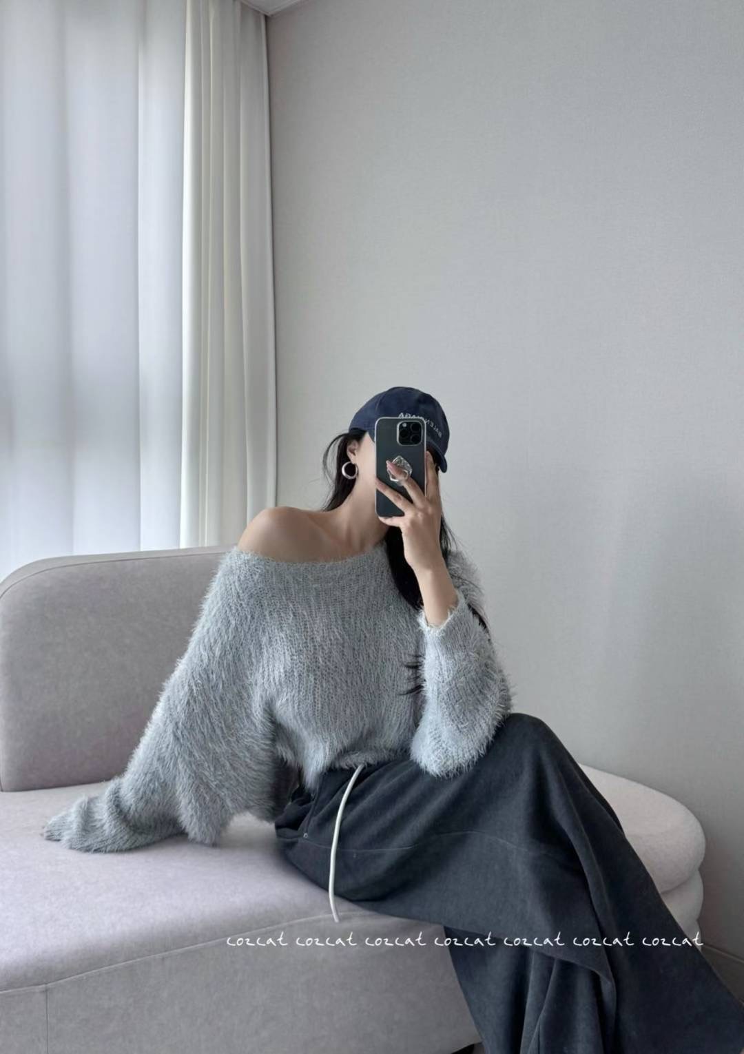 COZCAT-코즈켓-T韓國代購㊣女士新款熱賣職業時尚25秋冬針織衫COZCAT針織衫