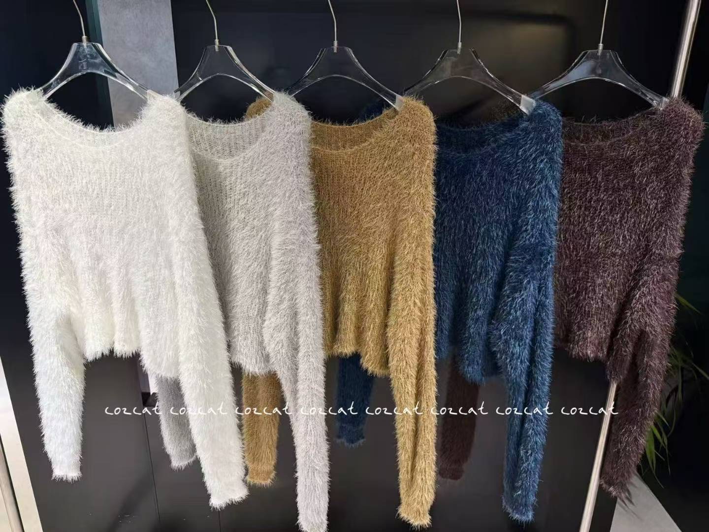 COZCAT-코즈켓-T韓國代購㊣女士新款熱賣職業時尚25秋冬針織衫COZCAT針織衫圖色2左二色