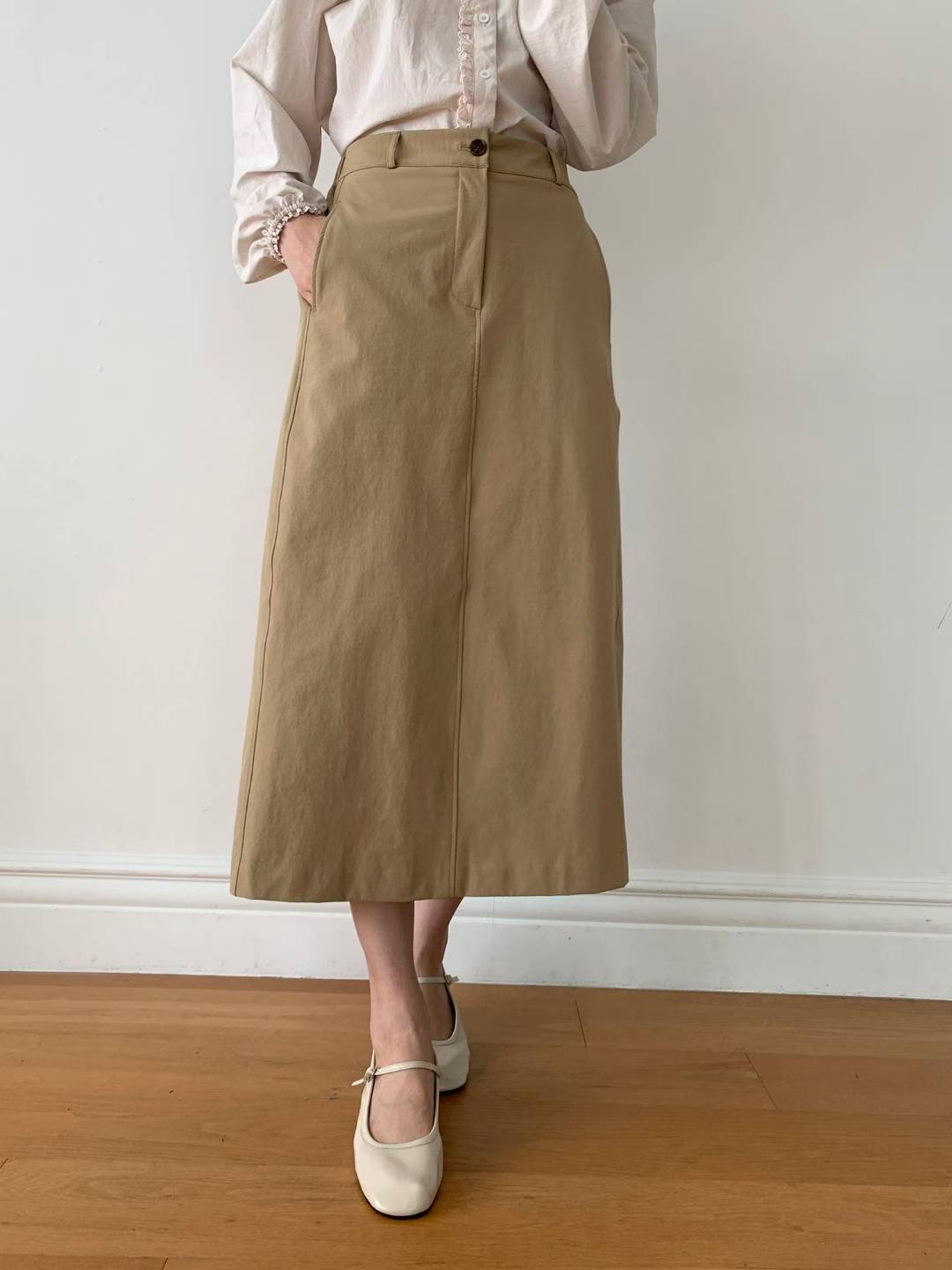 BARISTAR東大門㊣實拍女裝新款25秋冬熱賣推薦休閑時尚長裙BARISTAR長裙圖色2