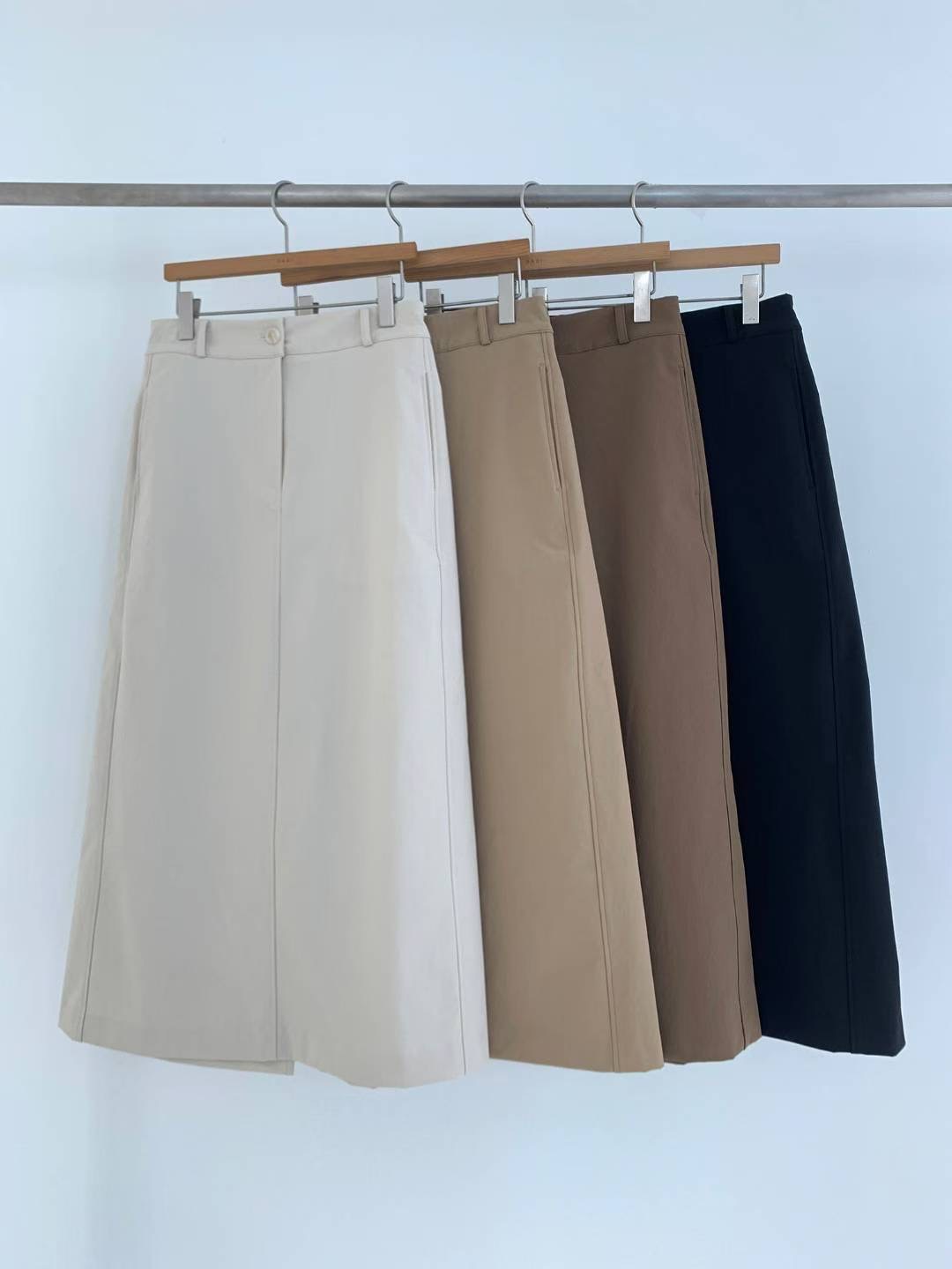 BARISTAR東大門㊣實拍女裝新款25秋冬熱賣推薦休閑時尚長裙BARISTAR長裙圖色4左四色