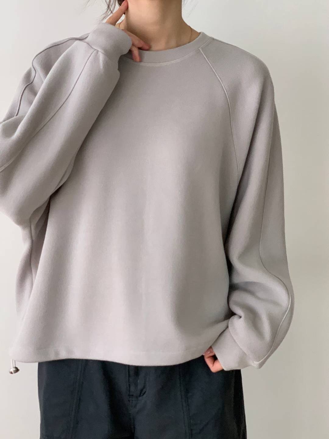 BARISTAR韓國代購㊣女裝新品職業推薦真品25秋冬熱賣衛衣絨BARISTAR衛衣圖色2