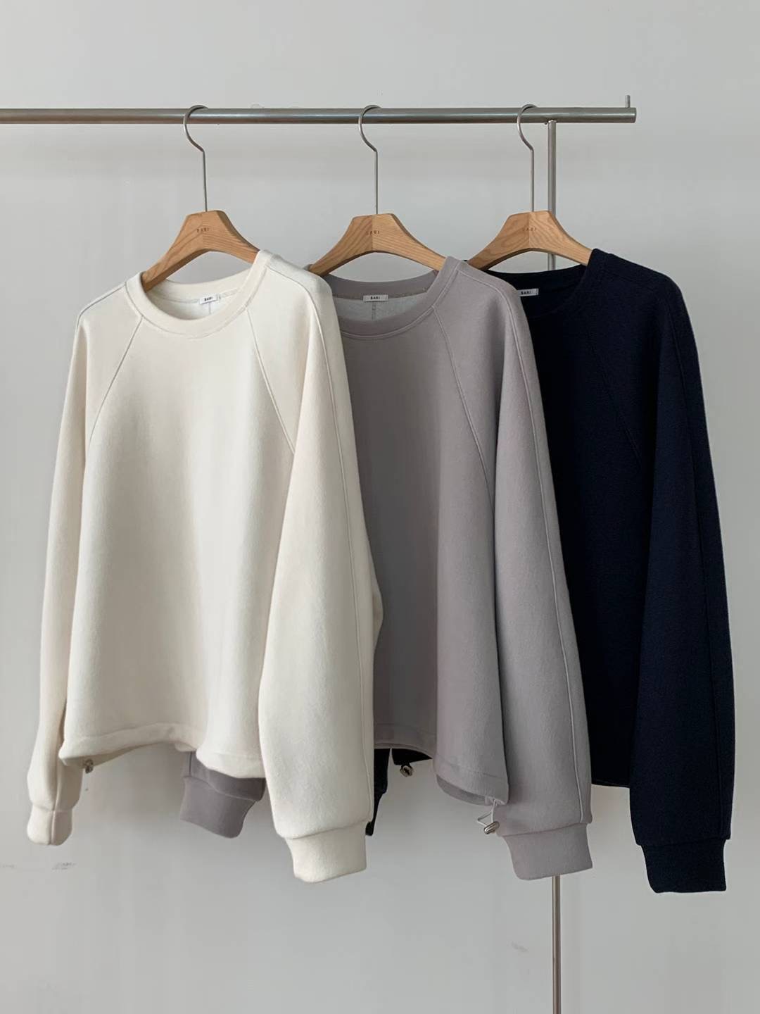 BARISTAR韓國代購㊣女裝新品職業推薦真品25秋冬熱賣衛衣絨BARISTAR衛衣圖色3左三色