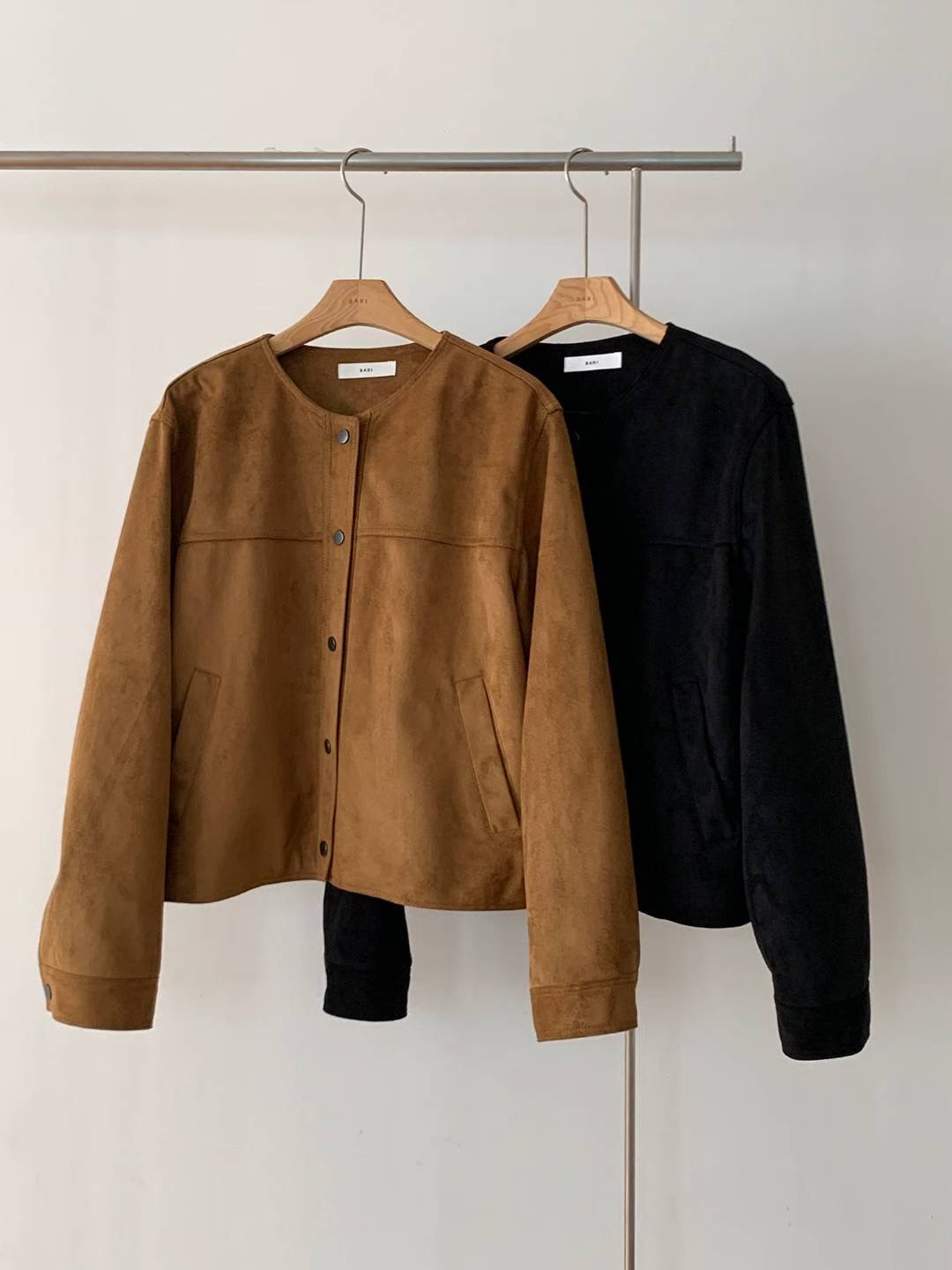 BARISTAR東大門㊣代購女士新款推薦時尚休閑真品夾克絨面革BARISTAR夾克