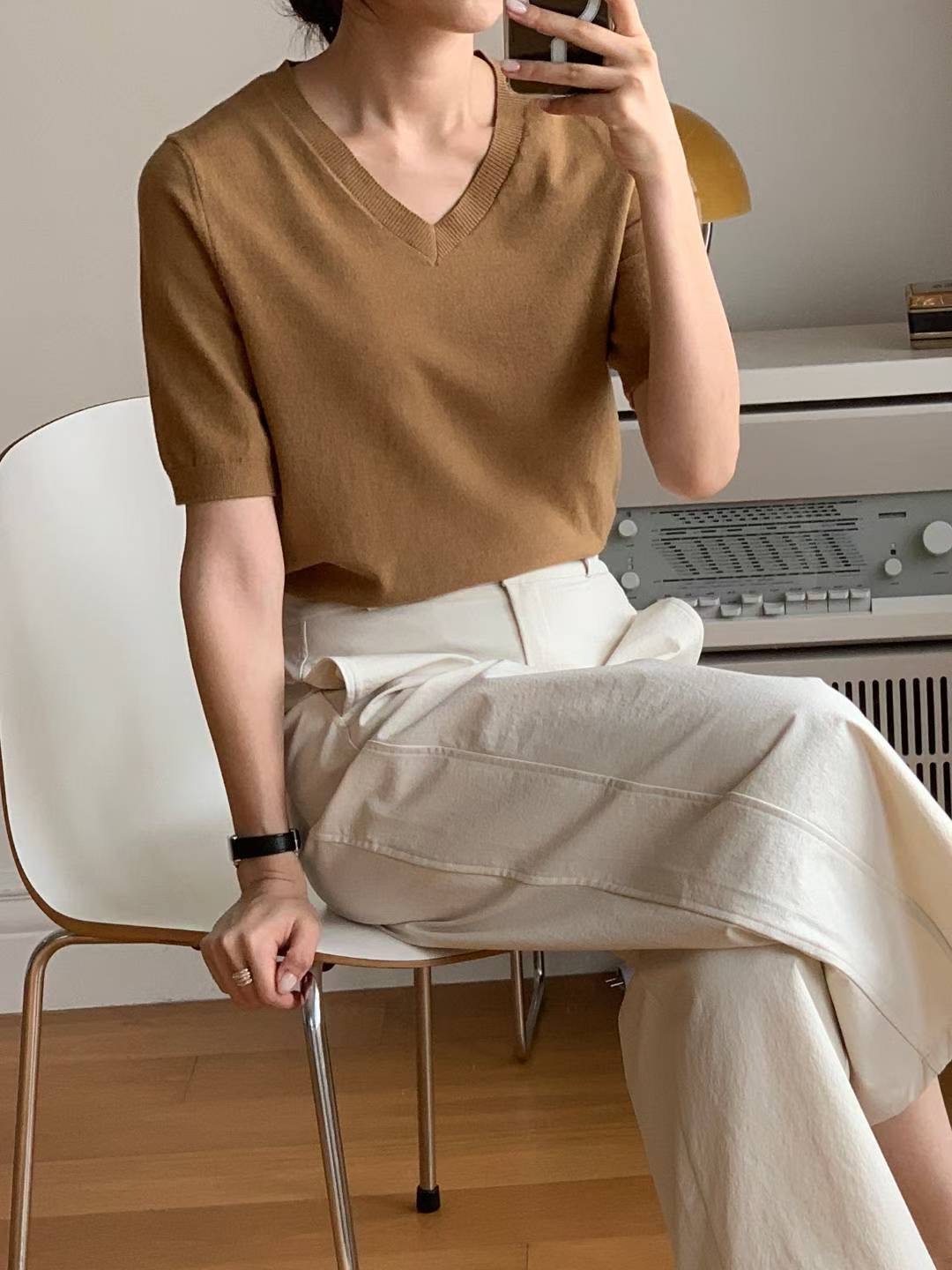 BARISTAR東大門㊣實拍女裝新品時尚職業休閑熱賣25秋冬針織衫BARISTAR針織衫