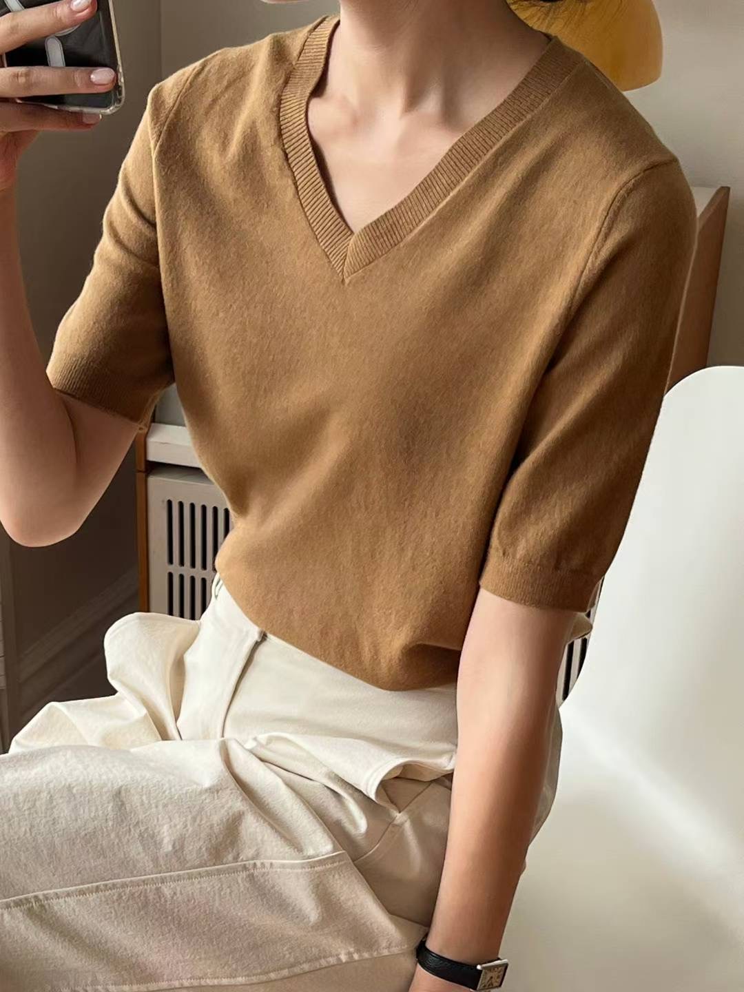 BARISTAR東大門㊣實拍女裝新品時尚職業休閑熱賣25秋冬針織衫BARISTAR針織衫圖色3