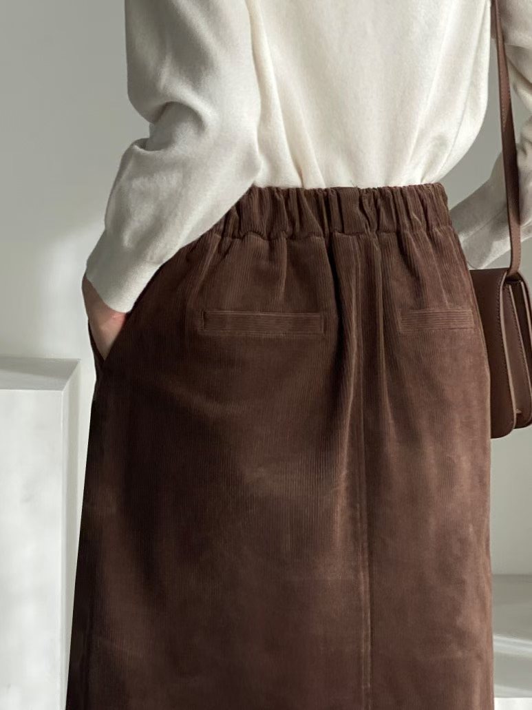 BARISTAR東大門㊣直郵女士新品時尚人氣職業熱賣推薦長裙口袋BARI BARI長裙