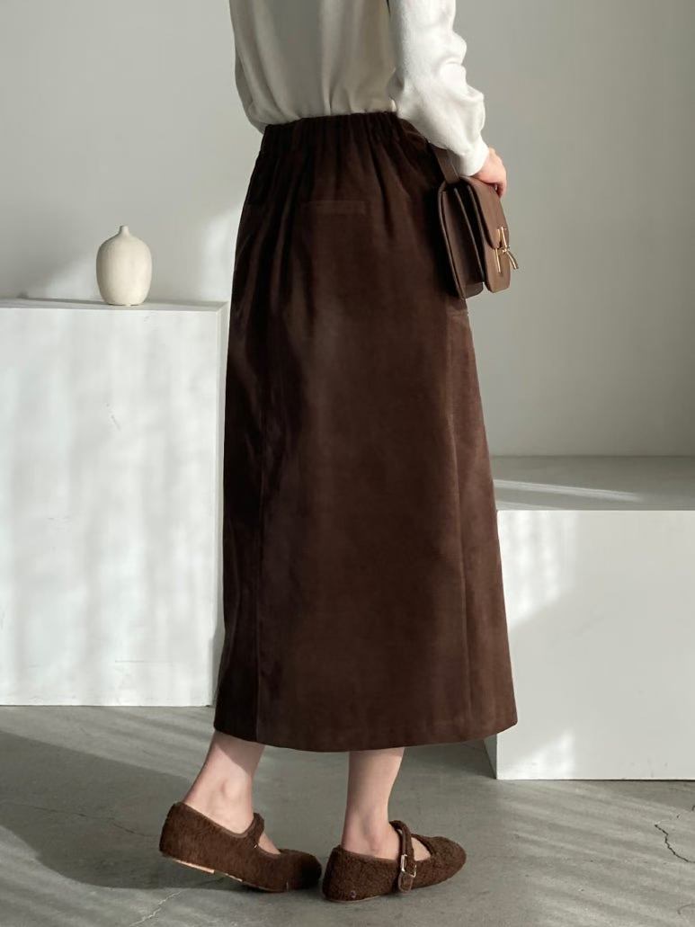 BARISTAR東大門㊣直郵女士新品時尚人氣職業熱賣推薦長裙口袋BARI BARI長裙