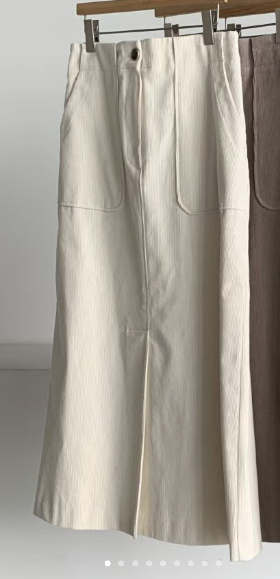 BARISTAR東大門㊣直郵女士新品時尚人氣職業熱賣推薦長裙口袋BARI BARI長裙圖色1