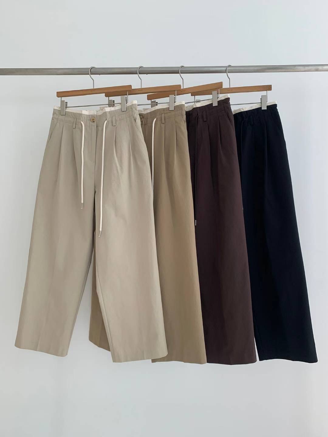 BARISTAR東大門㊣代購女裝新款人氣推薦時尚25秋冬熱賣休閑褲BARISTAR休閑褲圖色2左二色