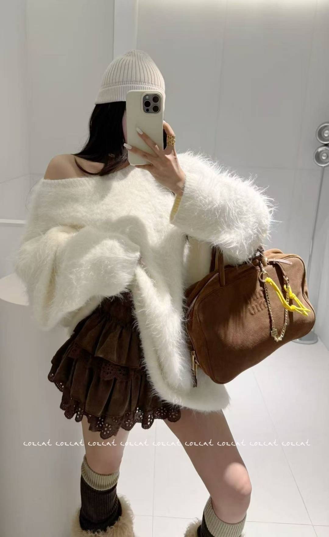 COZCAT-코즈켓-T韓國直郵㊣女裝新款人氣職業推薦毛衣寬松COZCAT毛衣