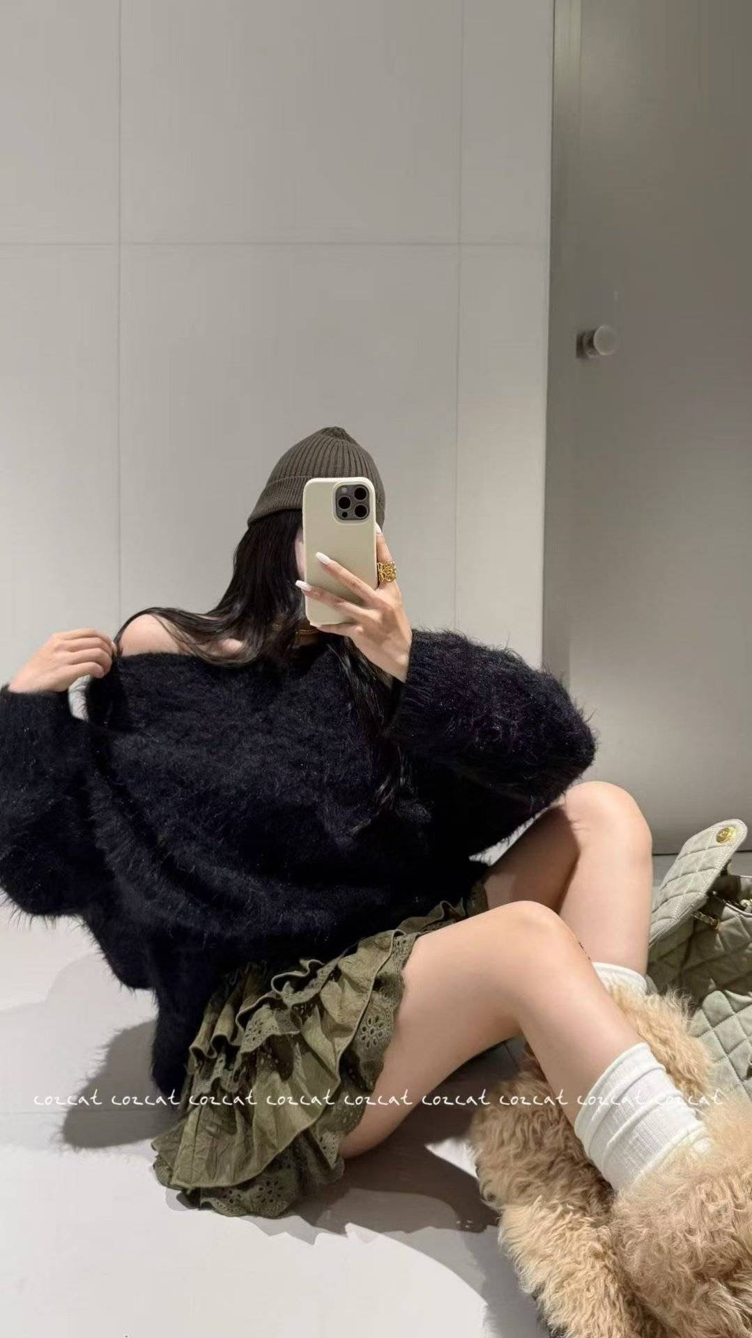 COZCAT-코즈켓-T韓國直郵㊣女裝新款人氣職業推薦毛衣寬松COZCAT毛衣圖色5