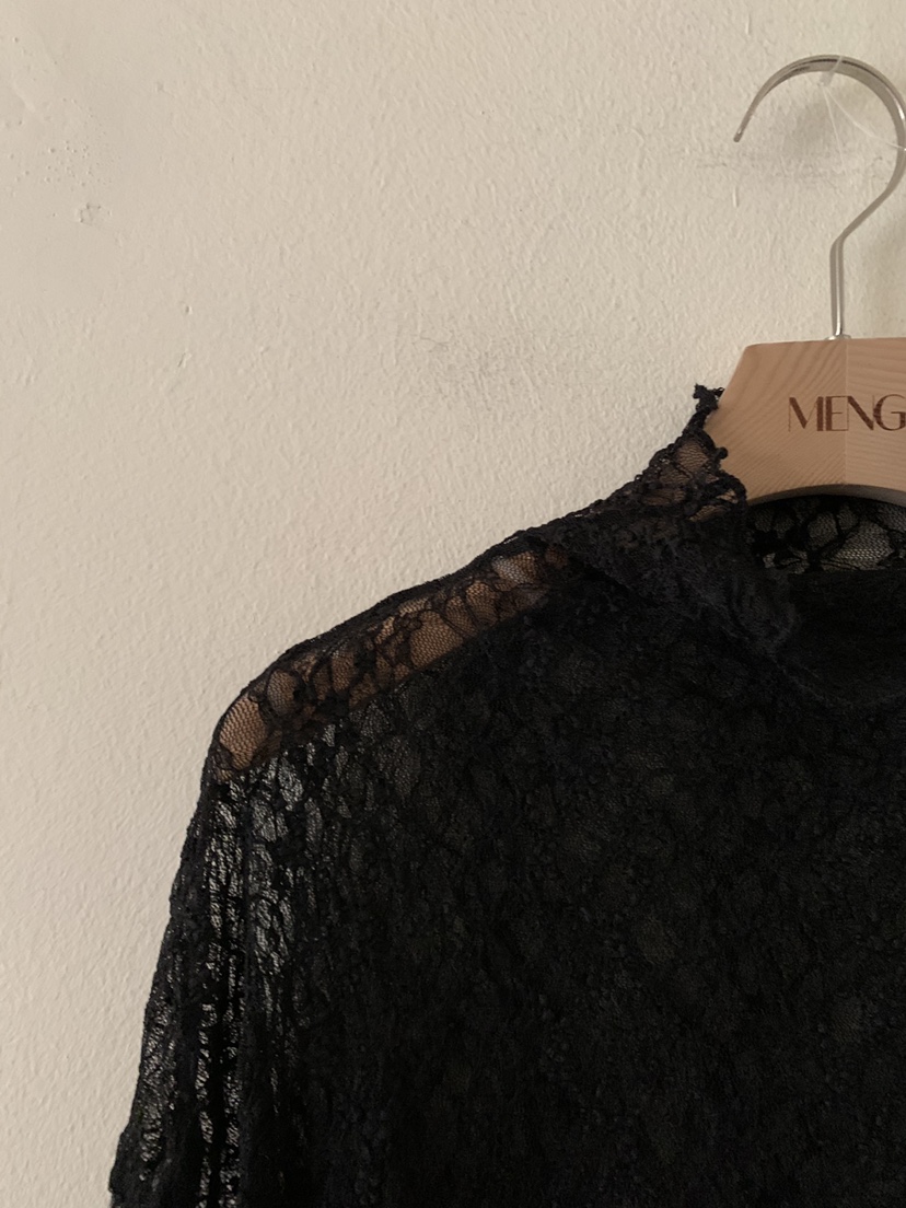 MENG東大門㊣實拍女裝新款熱賣時尚25秋冬休閑襯衫蕾絲衫蕾絲MENG襯衫/蕾絲衫