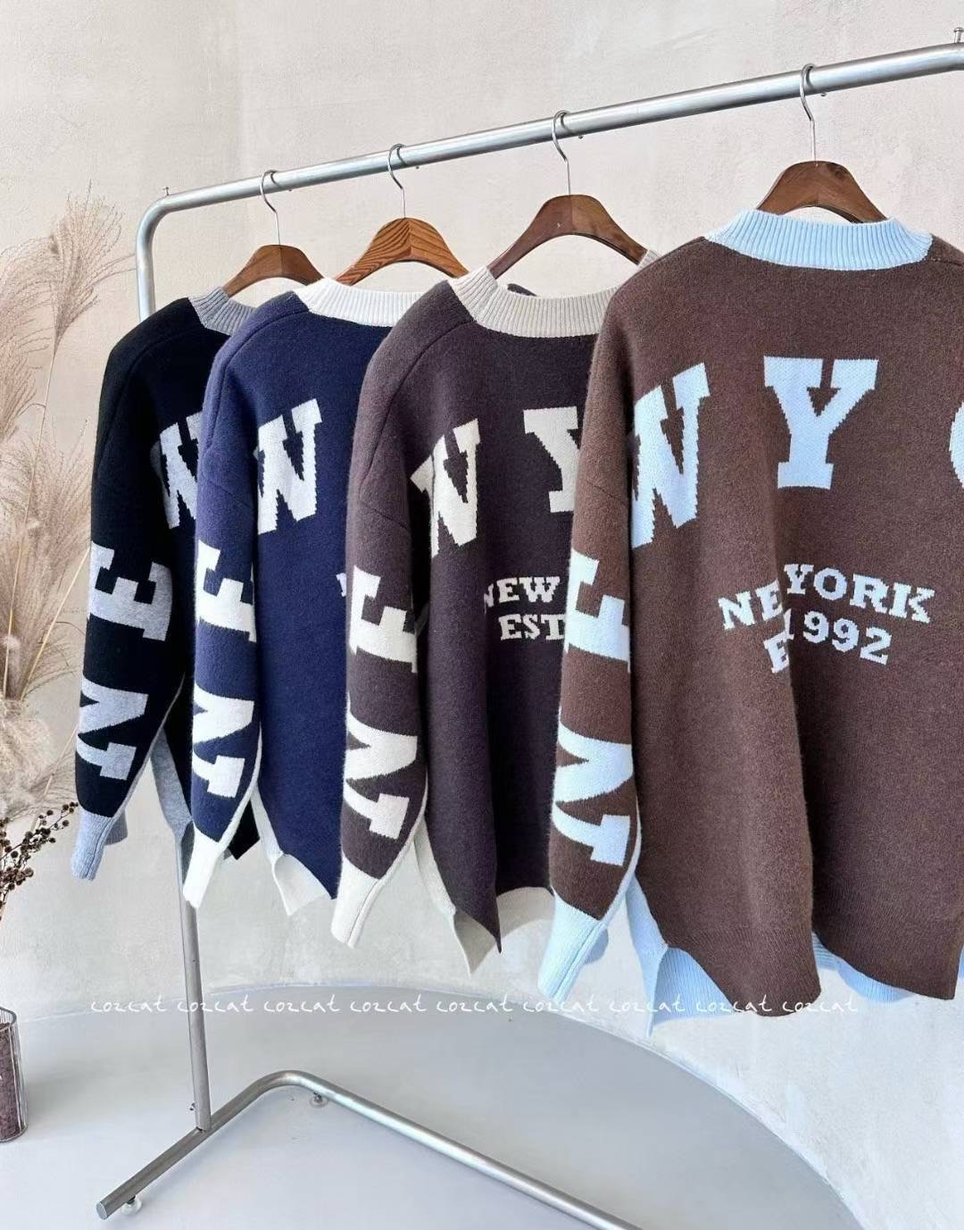 COZCAT-코즈켓-T韓國直郵㊣女裝新品職業時尚休閑針織衫開衫COZCAT針織衫