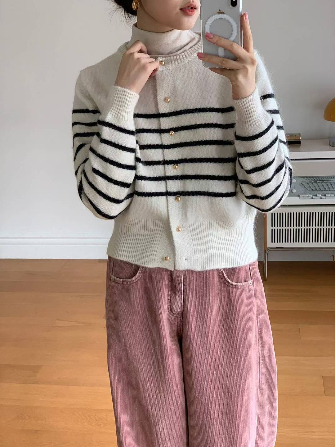 BARISTAR東大門㊣直郵女士新款時尚人氣真品25秋冬針織衫安哥拉BARISTAR針織衫圖色2