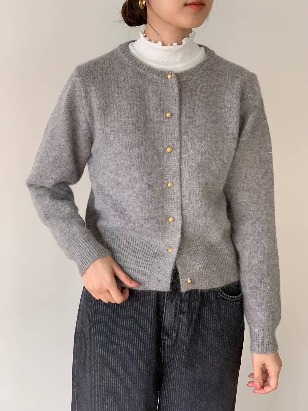 BARISTAR東大門㊣直郵女士新款時尚人氣真品25秋冬針織衫安哥拉BARISTAR針織衫圖色3