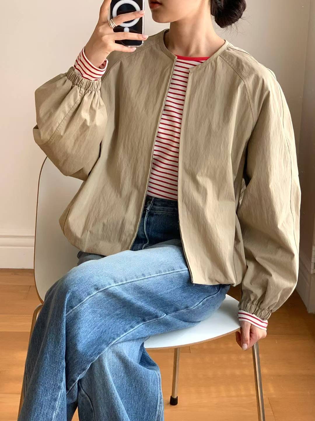 BARISTAR東大門㊣代購女士新款熱賣人氣時尚推薦職業真品夾克BARI BARI夾克圖色2