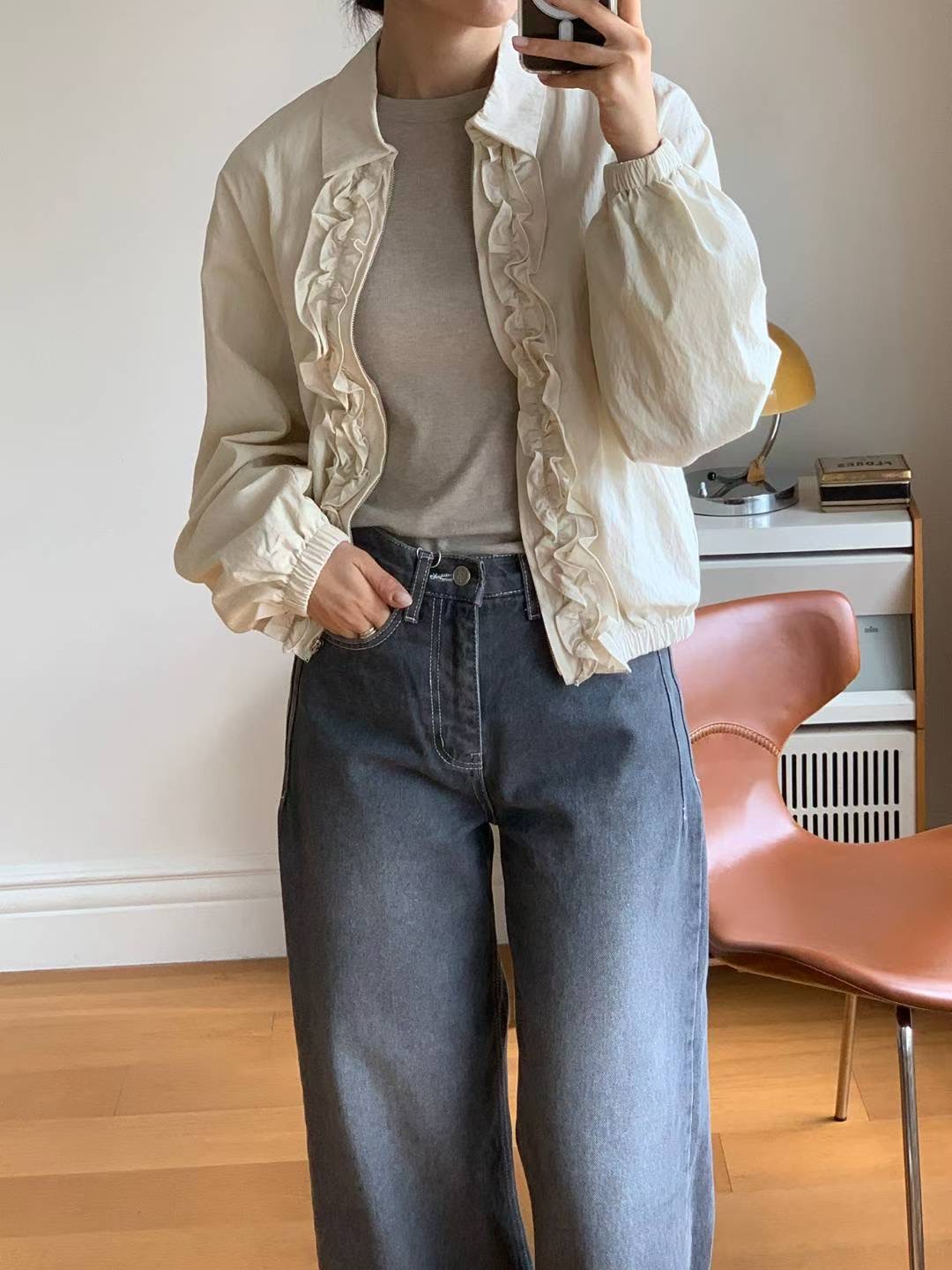 BARISTAR東大門㊣代購女士新款職業時尚25秋冬推薦人氣夾克BARI BARI夾克圖色1