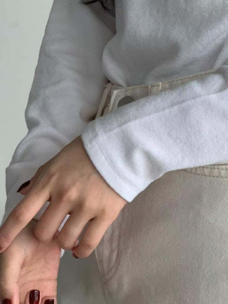 BARISTAR韓國直郵㊣女士新品時尚休閑人氣職業熱賣真品長袖T恤BARISTAR長袖T恤