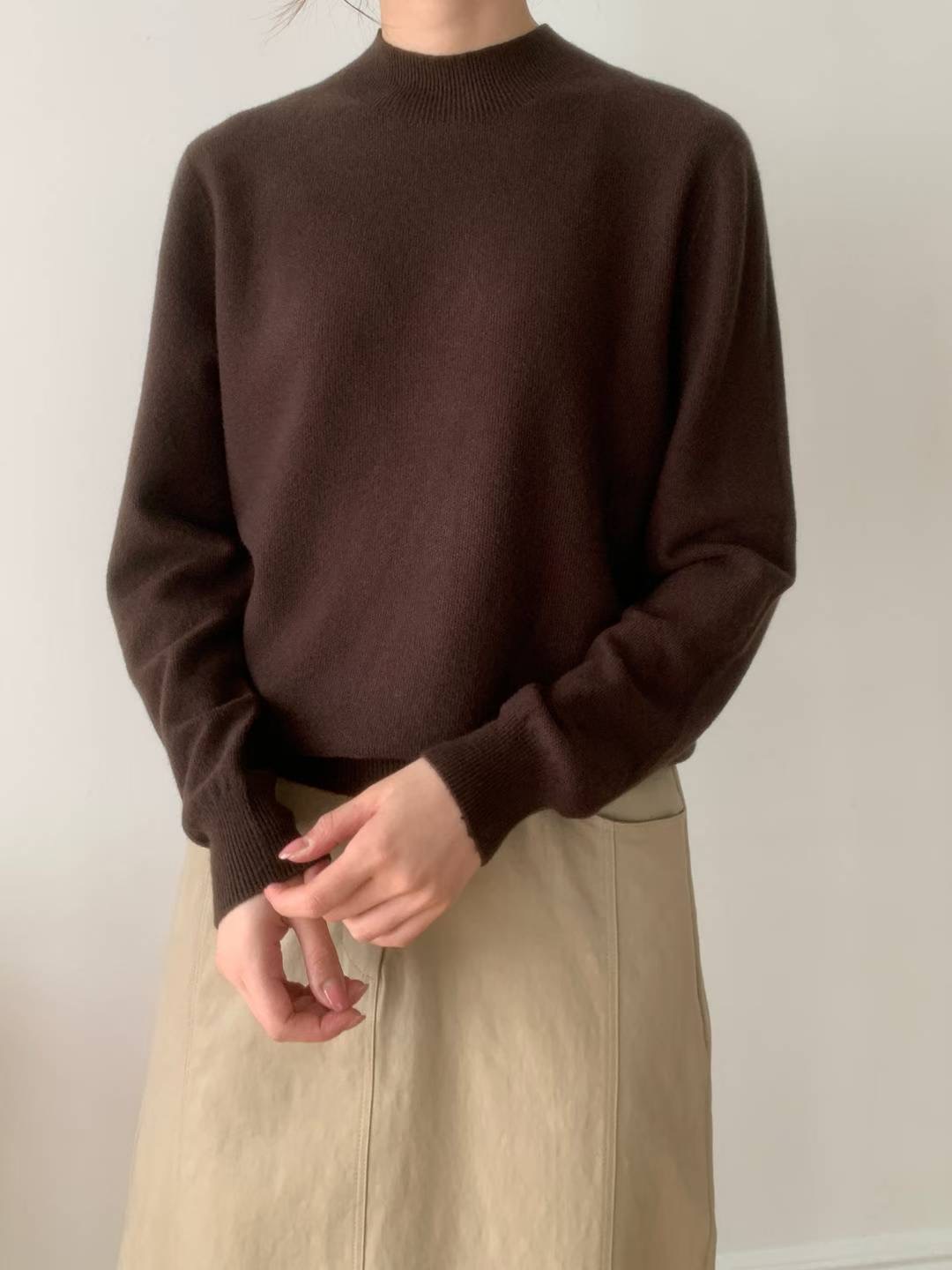 BARISTAR韓國代購㊣女士新款時尚職業熱賣25秋冬人氣針織衫BARISTAR針織衫圖色2