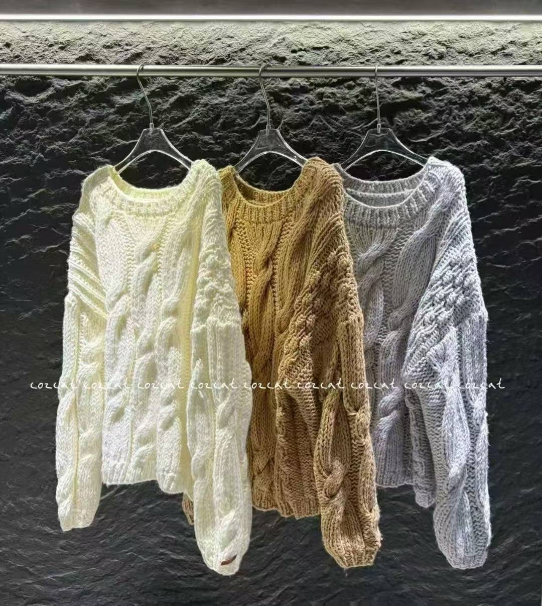 COZCAT-코즈켓-T東大門㊣代購女裝新款職業時尚毛衣手工針織COZCAT毛衣