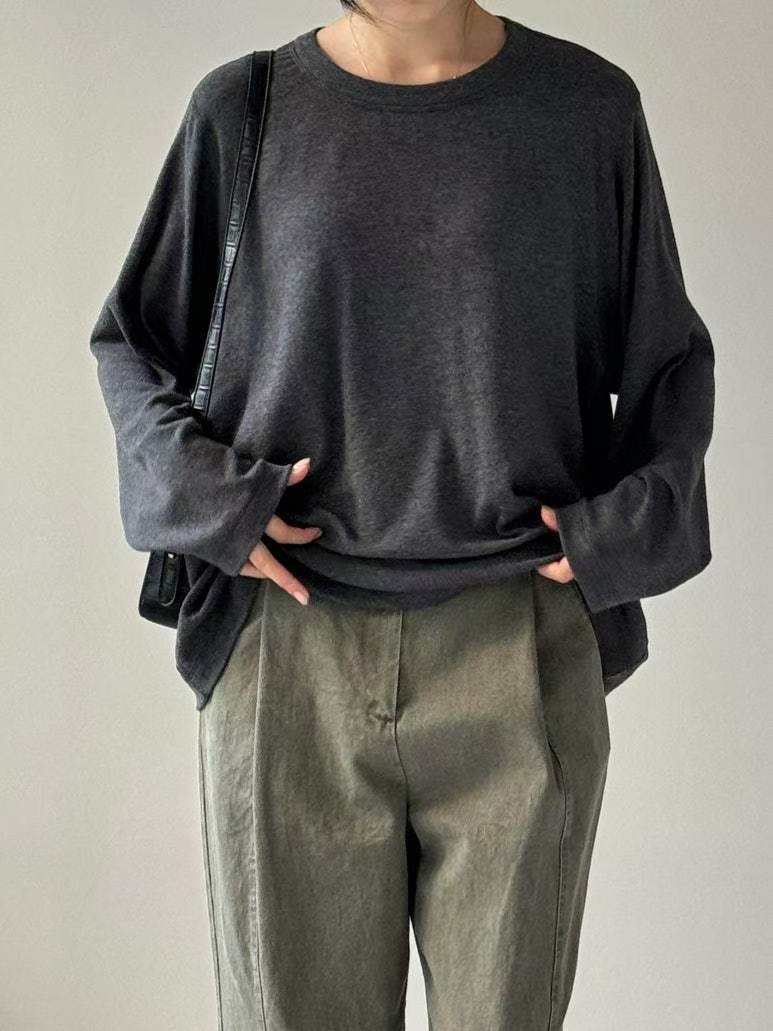 BARISTAR韓國代購㊣女士新品職業熱賣25秋冬時尚休閑長袖T恤BARISTAR長袖T恤圖色5