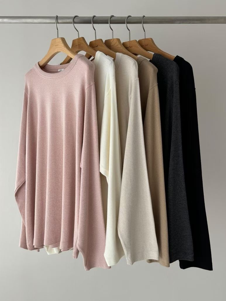 BARISTAR韓國代購㊣女士新品職業熱賣25秋冬時尚休閑長袖T恤BARISTAR長袖T恤圖色6左六色