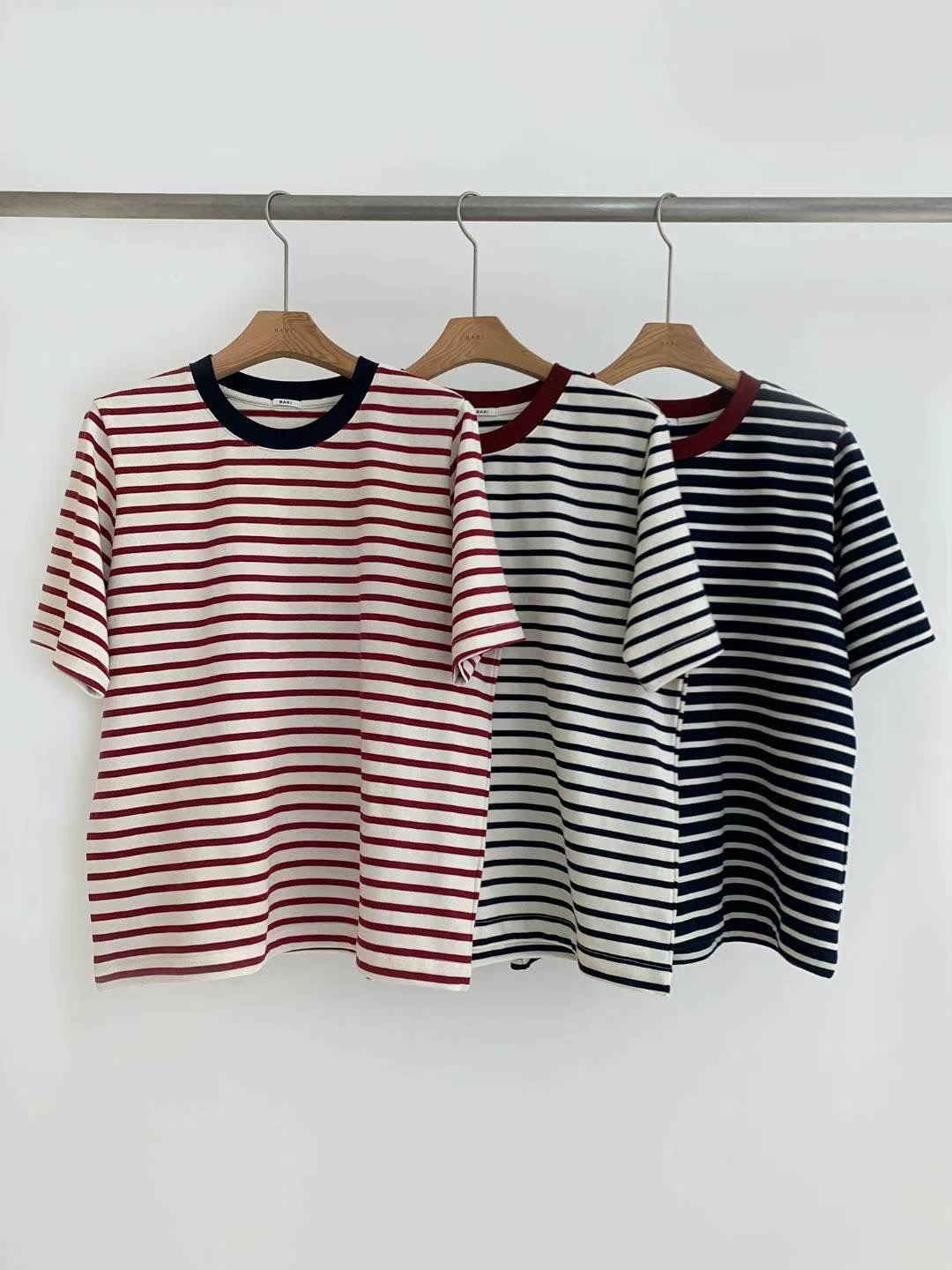 BARISTAR東大門㊣實拍女裝新款時尚真品職業25秋冬人氣熱賣T恤BARISTART恤圖色2左二色